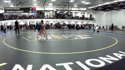 117 A Champ. Round 1 - Charlize Shuler, Presbyterian College vs Kalliscya Gardner, Lindsey Wilson University