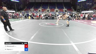 165 lbs Cons 64 #2 - Zachary Meisenzahl, WV vs Kalob Ybarra, CO