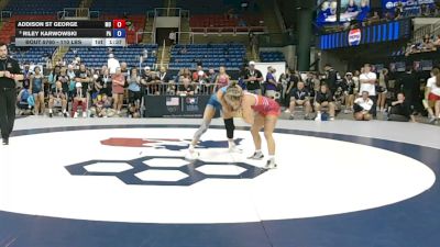110 lbs Champ. Rd Of 32 - Addison St George, Missouri vs Riley Karwowski, Pennsylvania