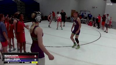 120 lbs Round 2 (6 Team) - Reagan Eaton, Nebraska Red Girls vs Isabella Jensen, Minnesota Storm Girls