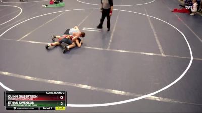 135 lbs Cons. Round 2 - Ethan Swenson, Zimmerman Wrestling Club vs Quinn Gilbertson, No Nonsense Wrestling