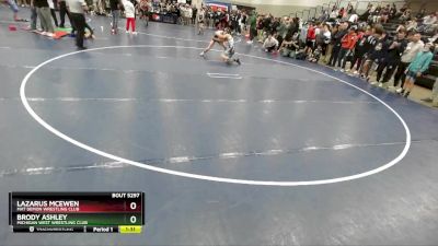 106 lbs Quarterfinal - Brody Ashley, Michigan West Wrestling Club vs Lazarus McEwen, Mat Demon Wrestling Club