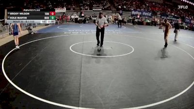 D 1 113 lbs Champ. Round 1 - Kole Martin, Northshore vs Brody Wilson, Terrebonne