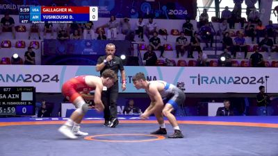 57 kg 1/8 Final - Maxwell Gallagher, United States vs Daniil Yushkouski, Individual Neutral Athletes