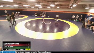 117-126 lbs Quarterfinal - Ariana Bustamante, Pleasant Grove vs Sage Baxter, Davis Wrestling Club