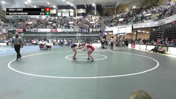 110 lbs Cons. Round 2 - Jillian Samson, WaKeeney-Trego Community HS vs Emily Smee, Hill City HS
