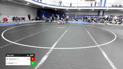 184 lbs Consi Of 16 #1 - Michael Squires, UNATT - Unattached vs Cael Black, Lock Haven University