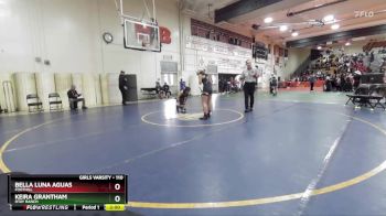 110 lbs Champ. Round 1 - Bella Luna Aguas, Foothill vs Keira Grantham, Otay Ranch