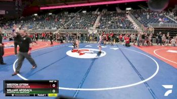 117 lbs Semifinal - William Apodaca, Riverton USA Wrestling vs Weston Ottem, Douglas Wrestling Club