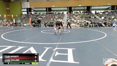 190 lbs Semifinals (8 Team) - Tyler Hockett, CUSHING vs Caden Pollard, SALLISAW