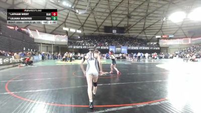 Girls 4A 100 lbs Champ. Round 2 - Liliana Montes, Pasco (Girls) vs Latham West, Bonney Lake (Girls)