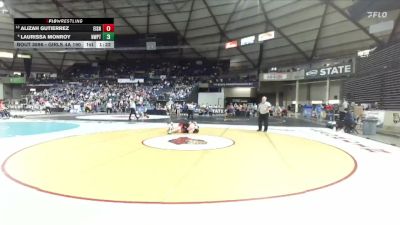 Girls 4A 190 lbs Quarterfinal - Alizah Gutierrez, Eisenhower (Girls) vs Laurissa Monroy, Newport (Bellevue) (Girls)