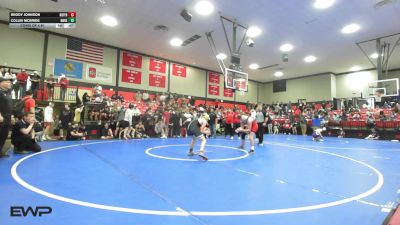 138 lbs Consi Of 8 #1 - Brody Johnson, Kiefer High School vs Collin McBride, Muskogee