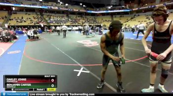 113 Class 3 lbs Champ. Round 1 - Benjamin Carter, Whitfield vs Oakley Johns, Farmington