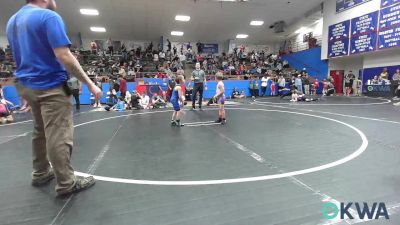 49 lbs Consolation - Sterling Stratton, Bristow Elementary Wrestling Club vs Arlo Shattuck, Harrah Little League Wrestling