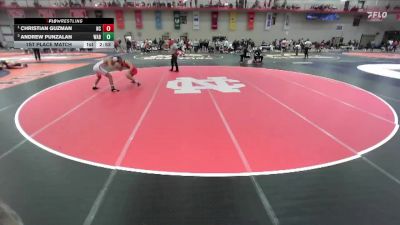 125 lbs 1st Place Match - Christian Guzman, North Central vs Andrew Punzalan, Wabash