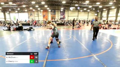 100 lbs Rr Rnd 2 - Aidan McClure, Illinois Menace Mario vs Jack Cherry, Kraken