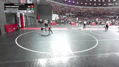 57 lbs Cons. Round 3 - Grayson Alvis, Monona Grove/McFarland Wrestling Club vs David Mercado, Badger Youth Wrestling