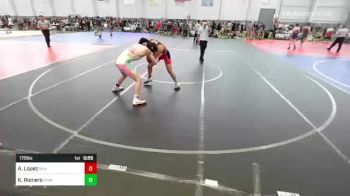 170 lbs Consi Of 4 - Aaron Lopez, Silverback WC vs Kayden Romero, Grindhouse WC