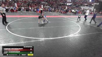 80 lbs Quarterfinal - Connor Woosencraft, Askren Wrestling Academy vs Cash Vanderwerff, B.A.M.