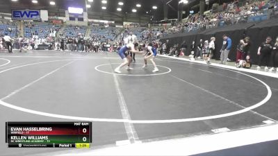 96 lbs Semifinal - Evan Hasselbring, Winfield vs Kellen Williams, DC Wrestling Academy