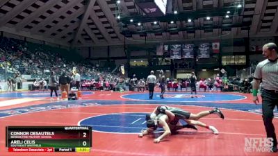 4A-126 lbs Quarterfinal - Areli Celis, Southeast Whitfield vs Connor Desautels, Benedictine Military School