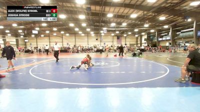 85 lbs Round Of 32 - Alex (Wolfie) Strobl, NC Gold - MS vs Joshua Strode, Gold Standard Wrestling - MS