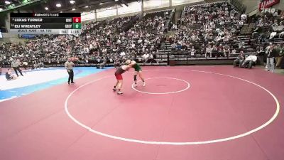 4A 190 lbs Champ. Round 1 - Eli Wheatley, Green Canyon vs Lukas Turner, Uintah