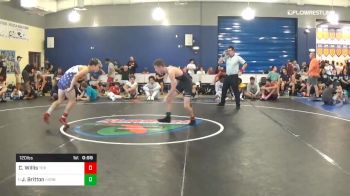120 lbs Consi Of 16 #2 - Carter Willis, Top Gun Wrestling Academy vs Jonathan Britton, Hernando