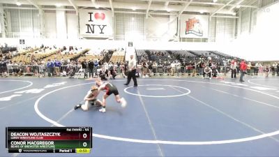 53 lbs Semifinal - Deacon Wojtaszczyk, LeRoy Wrestling Club vs Conor MacGregor, Bears Of Brewster Wrestling