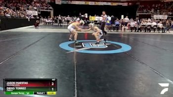 5A 121 lbs Semifinal - Jason Maestas, Volcano Vista vs Diego Torrez, Cibola