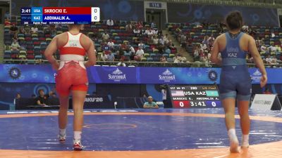 65 kg 1/8 Final - Eve Skrocki, United States vs Aisha Abdimalik, Kazakhstan