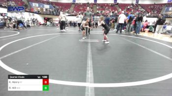 49 lbs Quarterfinal - Kristopher Henry, BullTrained vs Ryder Hill, Norman Grappling Club