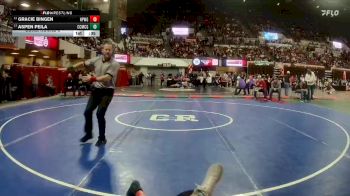 G - 100 lbs Cons. Round 3 - Aspen Peila, Custer Co. (Miles City) Girls vs Gracie Bingen, Huntley Project (Worden) Girls