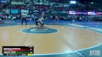 A - 170 lbs Cons. Round 2 - Brandon Pederson, Sidney / Fairview vs Deegan Tvedt, Custer Co. (Miles City)