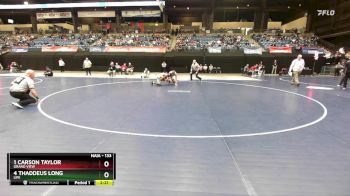 133 lbs Semifinal - 1 Carson Taylor, Grand View vs 4 Thaddeus Long, Life