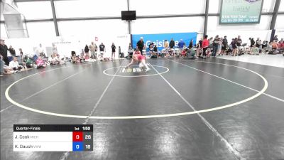 58 kg Quarterfinal - Jamie Cook, Michigan Rev Girls Blue vs Kayden Dauch, Team VA