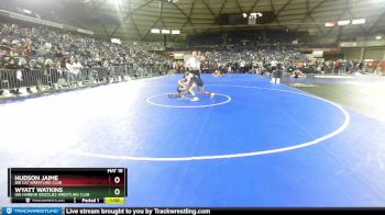 92 lbs Cons. Round 2 - Wyatt Watkins, Gig Harbor Grizzlies Wrestling Club vs Hudson Jaime, Big Cat Wrestling Club