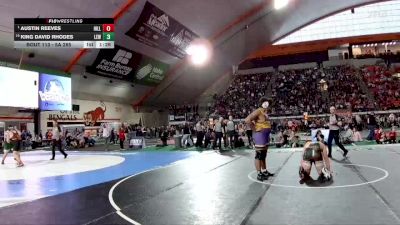 5A 285 lbs Champ. Round 1 - Austin Reeves, Hillcrest vs King David Rhodes, Lewiston