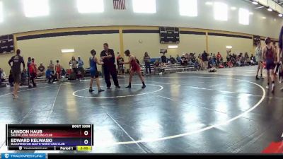 92 lbs Quarterfinal - Landon Haub, Salem Lions Wrestling Club vs Edward Kelwaski, Bloomington South Wrestling Club