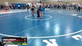 235lbs Champ. Round 2 - Kanora Diederichs, Kennedy Catholic (Girls) vs Emma Lyons, Battle Ground (Girls)