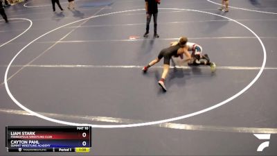 92 lbs Quarterfinal - Liam Stark, Minneapolis Wrestling Club vs Cayton Pahl, Summit Wrestling Academy