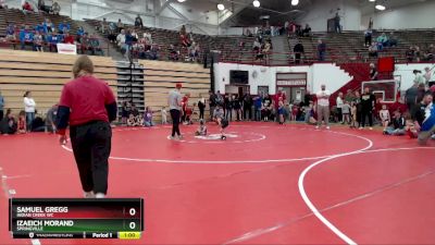 38-39 lbs Round 2 - Samuel Gregg, Indian Creek WC vs Izaeich Morand, Springville