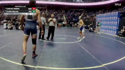 2A 190 lbs Champ. Round 1 - Clark Kellar, Pasquotank County High School vs Carlos Urbina, West Caldwell High School