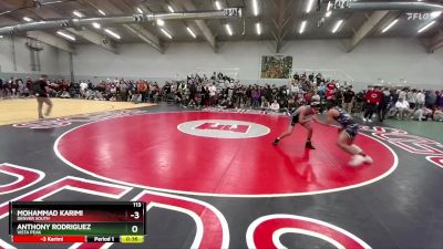 113 lbs Cons. Round 2 - Anthony Rodriguez, Vista Peak vs Mohammad Karimi, Denver South