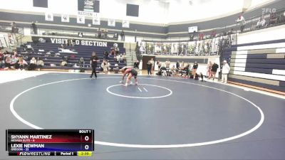 135 lbs Finals (2 Team) - Shyann Martinez, Nevada Elite vs Lexie Newman, Oregon