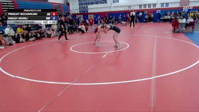 160 lbs Finals (2 Team) - Keeley Kehrli, Simpson vs Presley McCandlish, Lock Haven University