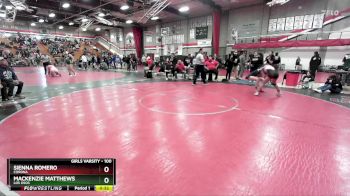 100 lbs Cons. Round 6 - Sienna Romero, Corona vs Mackenzie Matthews, Los Osos