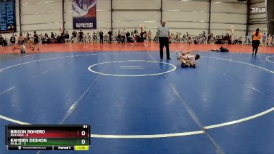 84 lbs Rd# 8- 12:30pm Saturday Final Pool - Brison Romero, Mile High vs Kamden DeShon, PA Blue