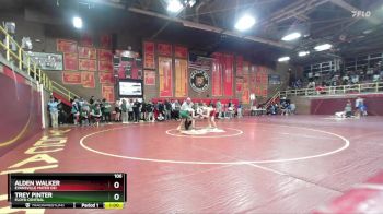 106 lbs Cons. Round 2 - Alden Walker, Evansville Mater Dei vs Trey Pinter, Floyd Central